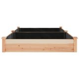 Plantenbak verhoogd met voering 240x120x25 cm massief vurenhout - AllerleiShop