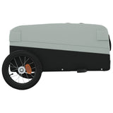 Fietstrailer 30 kg ijzer zwart en grijs - AllerleiShop