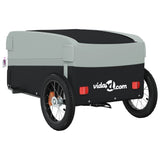 Fietstrailer 30 kg ijzer zwart en grijs - AllerleiShop