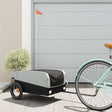 Fietstrailer 30 kg ijzer zwart en grijs - AllerleiShop