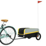 Fietstrailer 30 kg ijzer zwart en geel