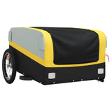 Fietstrailer 45 kg ijzer zwart en geel