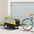 Fietstrailer 45 kg ijzer zwart en geel - AllerleiShop