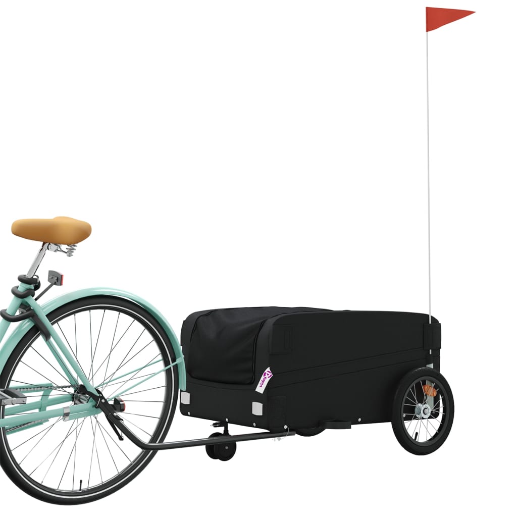 Fietstrailer 45 kg ijzer zwart