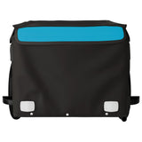 Fietstrailer 30 kg ijzer zwart en blauw