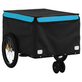 Fietstrailer 30 kg ijzer zwart en blauw - AllerleiShop