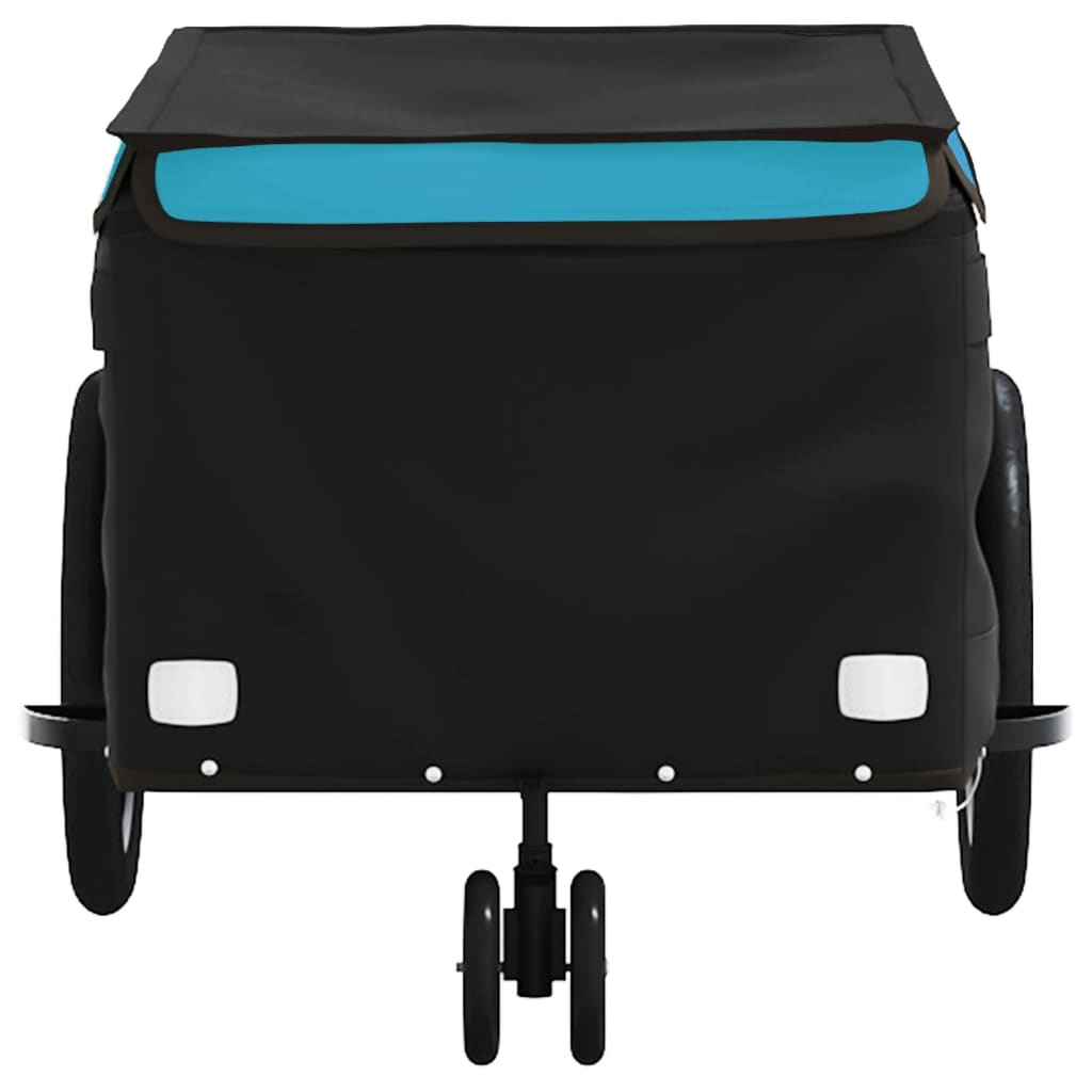 Fietstrailer 30 kg ijzer zwart en blauw - AllerleiShop