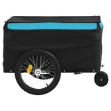 Fietstrailer 30 kg ijzer zwart en blauw - AllerleiShop