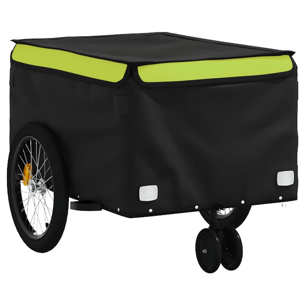 Fietstrailer 30 kg ijzer zwart en groen - AllerleiShop