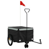 Fietstrailer 45 kg ijzer zwart en grijs - AllerleiShop