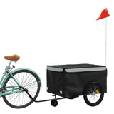 Fietstrailer 45 kg ijzer zwart en grijs - AllerleiShop