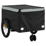 Fietstrailer 45 kg ijzer zwart en grijs - AllerleiShop