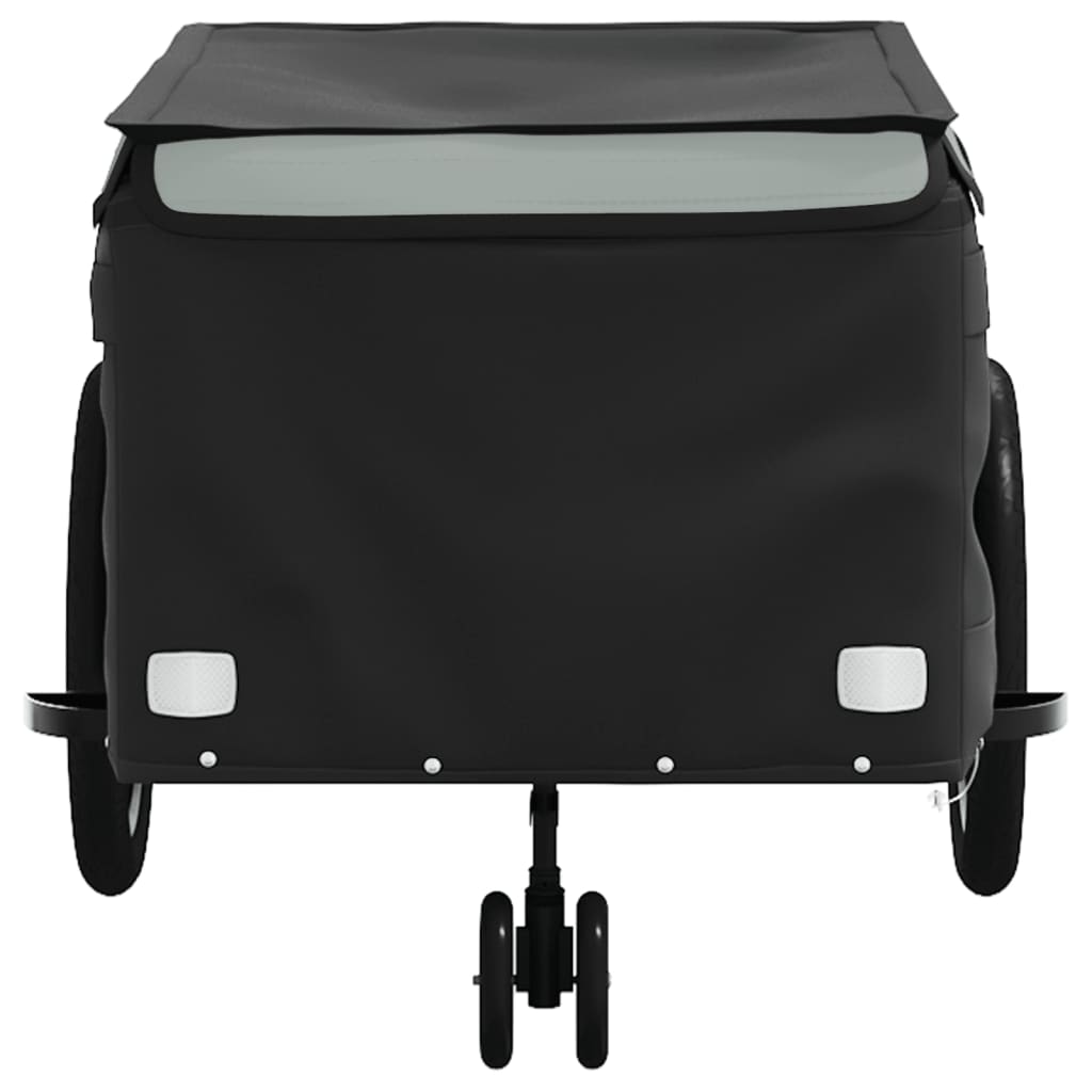 Fietstrailer 45 kg ijzer zwart en grijs - AllerleiShop