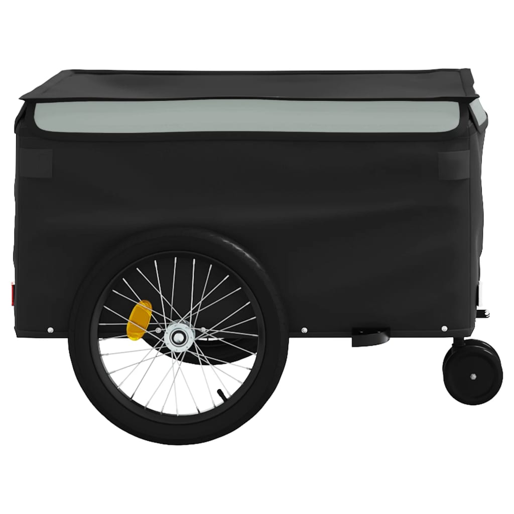 Fietstrailer 45 kg ijzer zwart en grijs - AllerleiShop