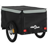 Fietstrailer 45 kg ijzer zwart en grijs - AllerleiShop