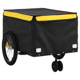 Fietstrailer 45 kg ijzer zwart en geel - AllerleiShop