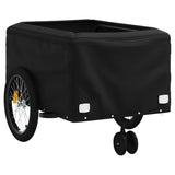 Fietstrailer 45 kg ijzer zwart en geel - AllerleiShop