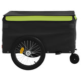 Fietstrailer 45 kg ijzer zwart en groen - AllerleiShop