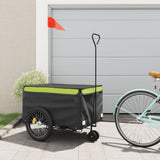 Fietstrailer 45 kg ijzer zwart en groen - AllerleiShop