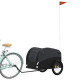 Fietstrailer 45 kg ijzer zwart