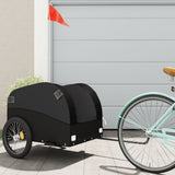 Fietstrailer 45 kg ijzer zwart