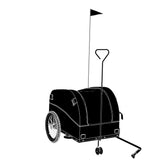 Fietstrailer 45 kg ijzer zwart en groen - AllerleiShop