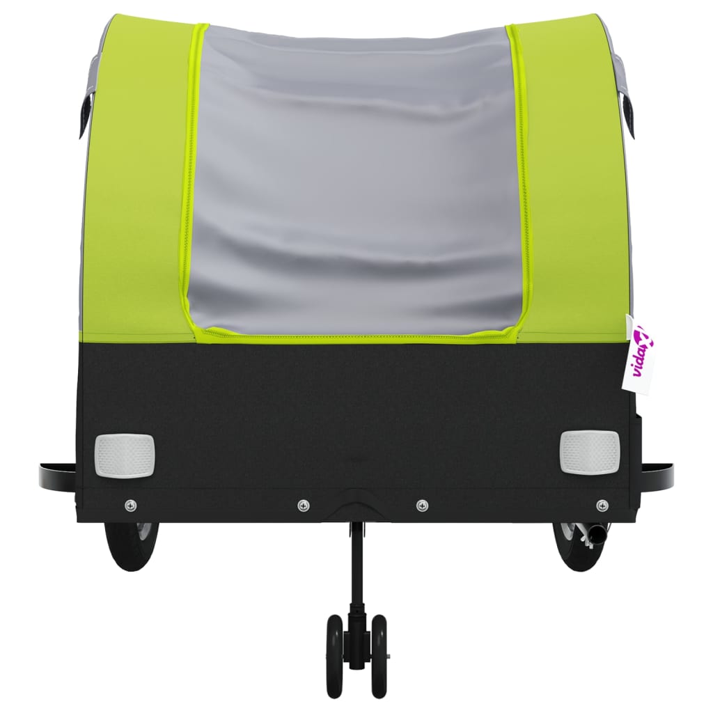 Fietstrailer 45 kg ijzer zwart en groen - AllerleiShop