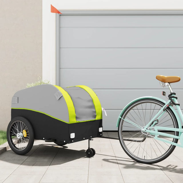 Fietstrailer 45 kg ijzer zwart en groen - AllerleiShop