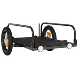 Fietstrailer 122x53x31 cm ijzer zwart - AllerleiShop