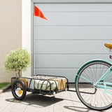 Fietstrailer 122x53x31 cm ijzer zwart - AllerleiShop