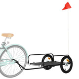 Fietstrailer 126x63x34 cm ijzer zwart - AllerleiShop