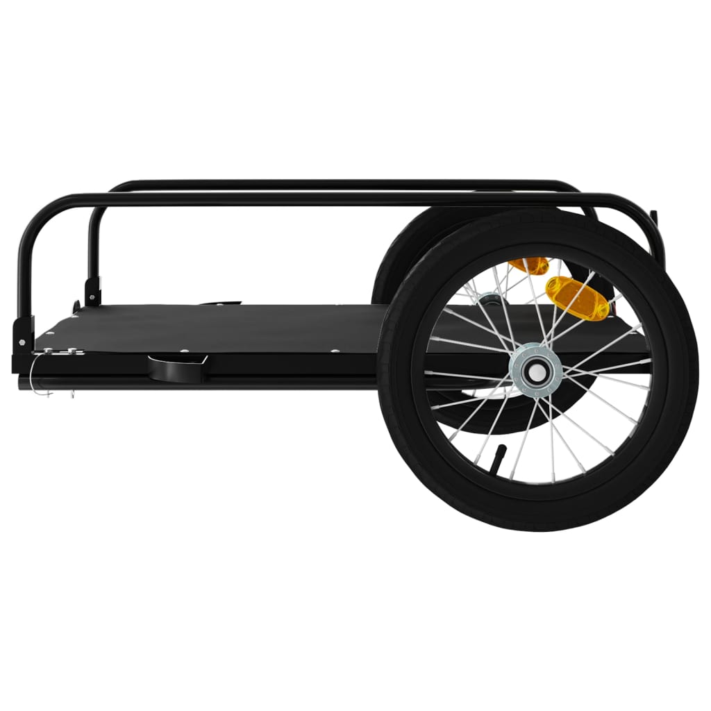 Fietstrailer 126x63x34 cm ijzer zwart - AllerleiShop