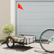 Fietstrailer 126x63x34 cm ijzer zwart - AllerleiShop