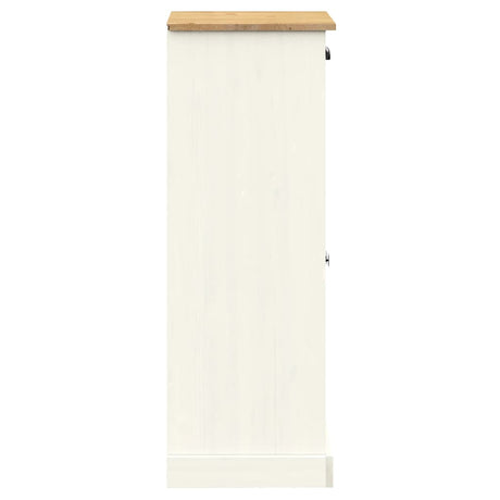 Schoenenkast VIGO 60x35x96 cm massief grenenhout wit - AllerleiShop