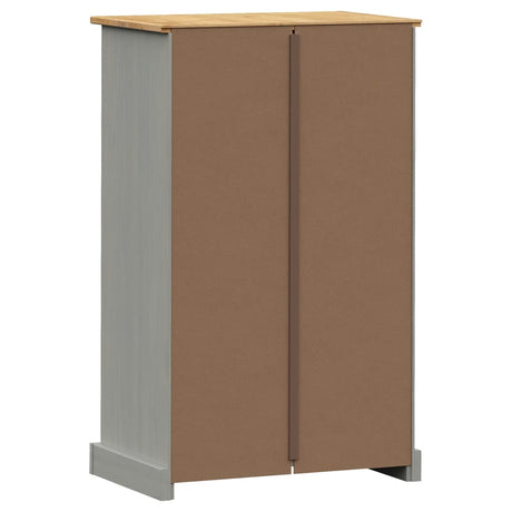 Schoenenkast VIGO 60x35x96 cm massief grenenhout grijs - AllerleiShop