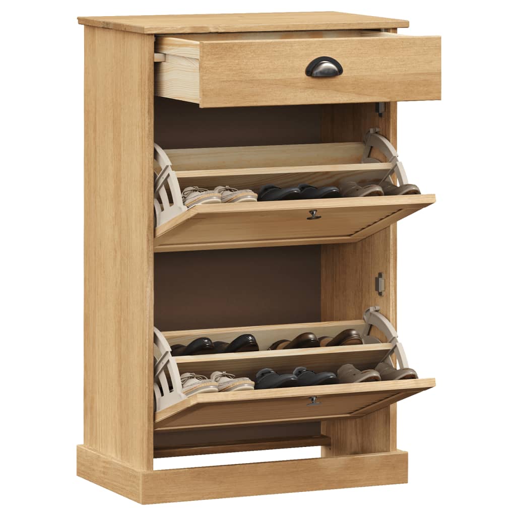 Schoenenkast VIGO 60x35x96 cm massief grenenhout - AllerleiShop