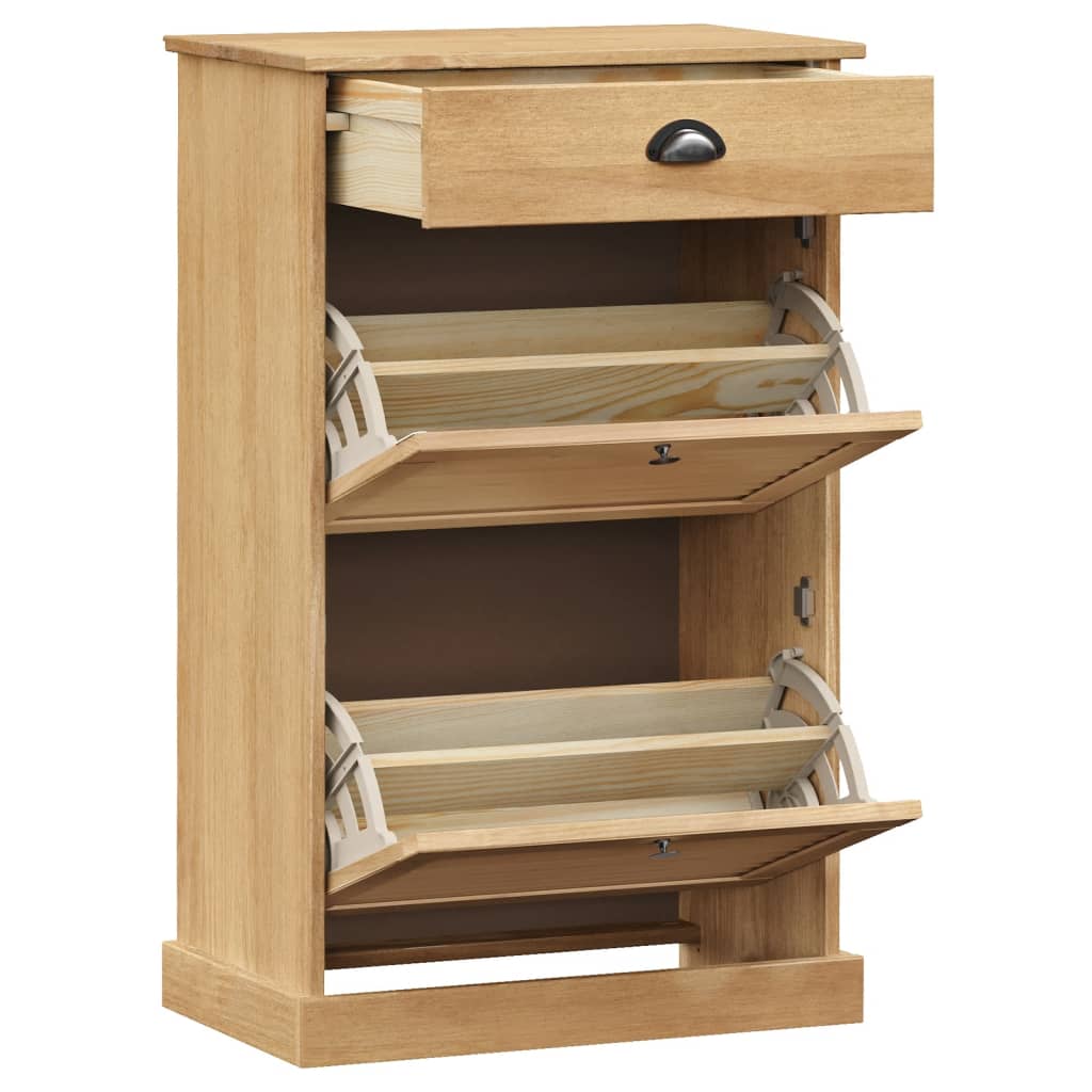 Schoenenkast VIGO 60x35x96 cm massief grenenhout - AllerleiShop