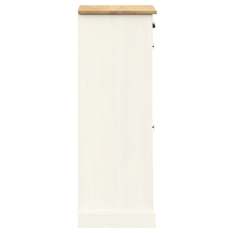 Schoenenkast VIGO 60x35x96 cm massief grenenhout wit - AllerleiShop