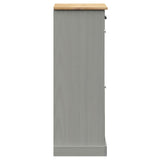 Schoenenkast VIGO 60x35x96 cm massief grenenhout grijs - AllerleiShop