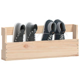 Wandschoenenrekken 2 st 59x9x23 cm massief grenenhout - AllerleiShop