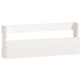 Schoenenrekken 2 st 59x9x23 cm massief grenenhout wit - AllerleiShop