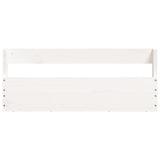 Schoenenrekken 2 st 59x9x23 cm massief grenenhout wit - AllerleiShop