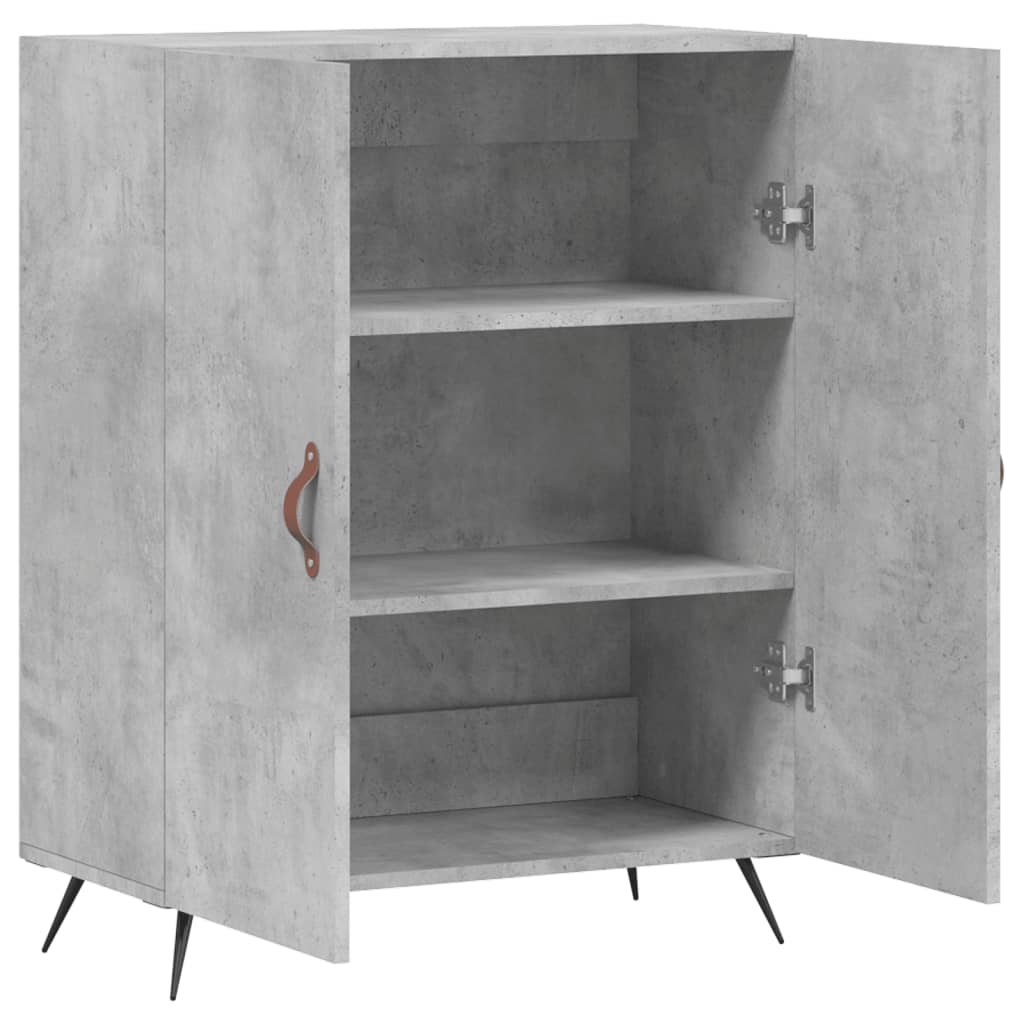 Dressoir 69,5x34x90 cm bewerkt hout betongrijs - AllerleiShop