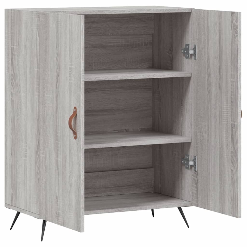 Dressoir 69,5x34x90 cm bewerkt hout grijs sonoma eikenkleurig - AllerleiShop