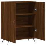 Dressoir 69,5x34x90 cm bewerkt hout bruin eikenkleur - AllerleiShop