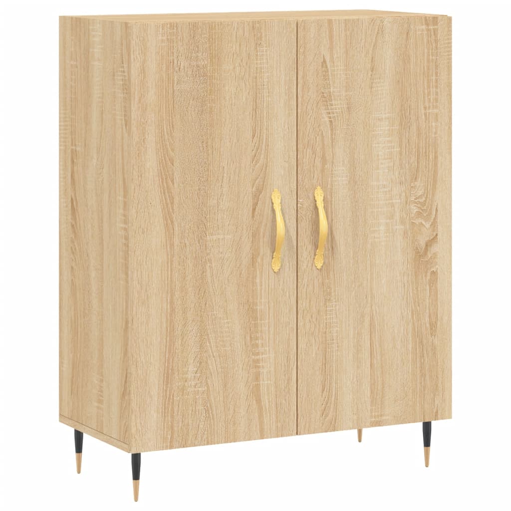 Dressoir 69,5x34x90 cm bewerkt hout sonoma eikenkleurig - AllerleiShop