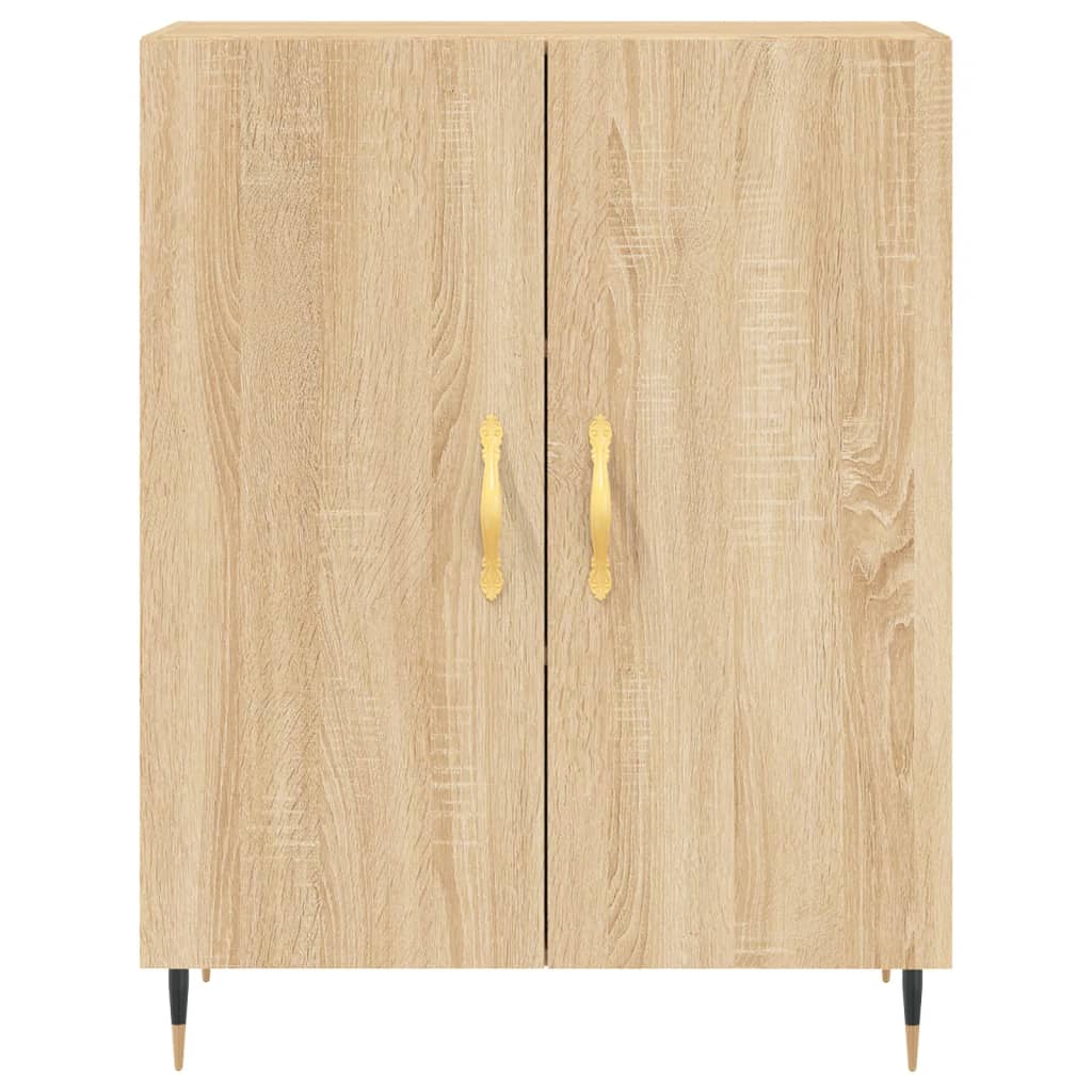 Dressoir 69,5x34x90 cm bewerkt hout sonoma eikenkleurig - AllerleiShop