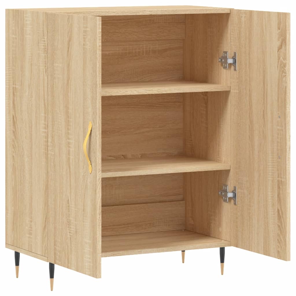 Dressoir 69,5x34x90 cm bewerkt hout sonoma eikenkleurig - AllerleiShop