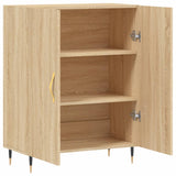 Dressoir 69,5x34x90 cm bewerkt hout sonoma eikenkleurig - AllerleiShop