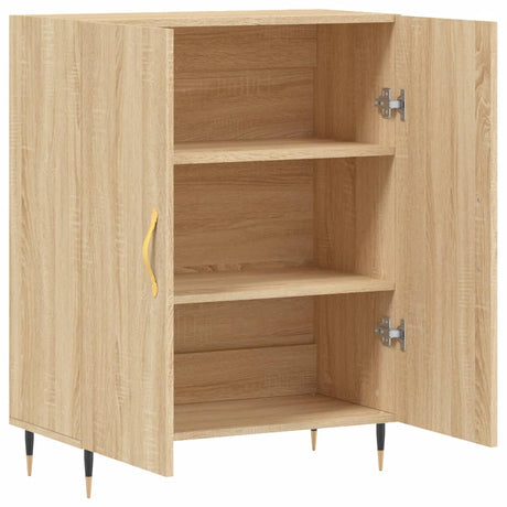 Dressoir 69,5x34x90 cm bewerkt hout sonoma eikenkleurig - AllerleiShop